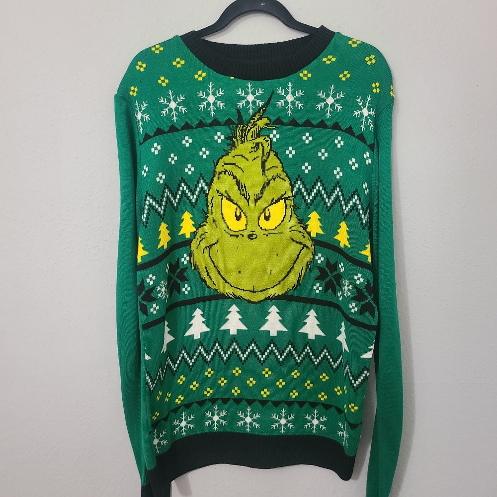 Green Grinch Christmas Sweater NWT Size Large‎